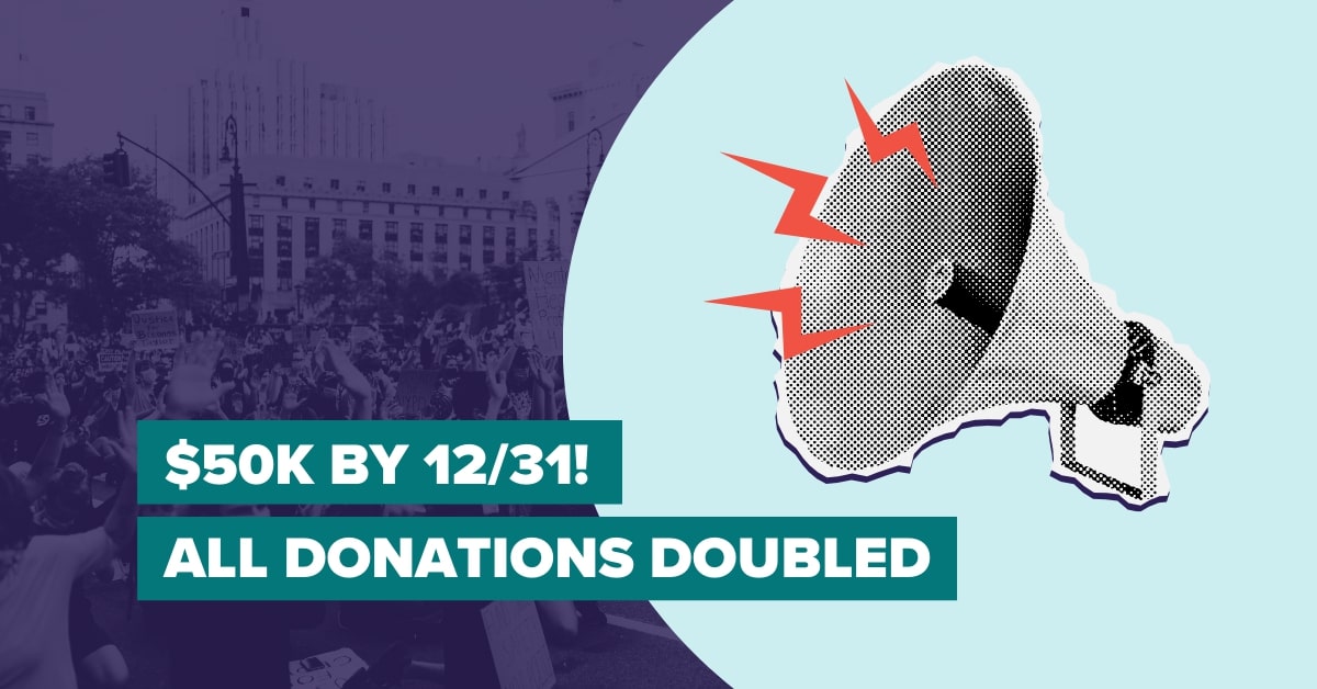 $50k by 12/31! All Donations Doubled!