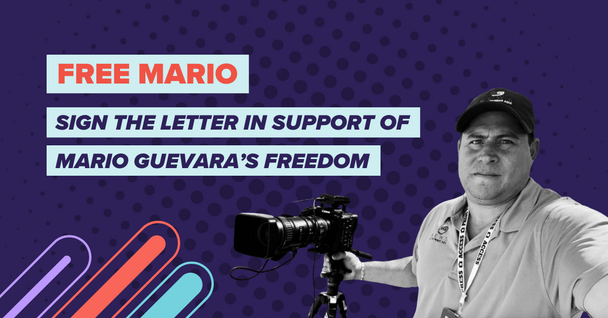 Free Mario: Sign the letter in support of Mario Guevara's freedom